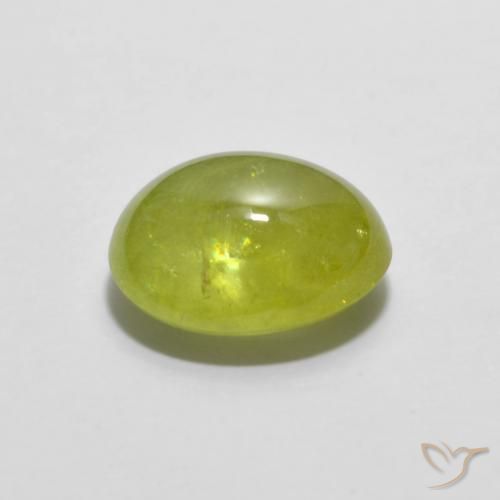 Sfene Giallo medio naturale da 2.37 ct, Ovale, Trasparente