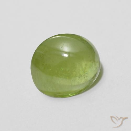 Sfene Verde medio naturale da 1.66 ct, Ovale, Traslucido