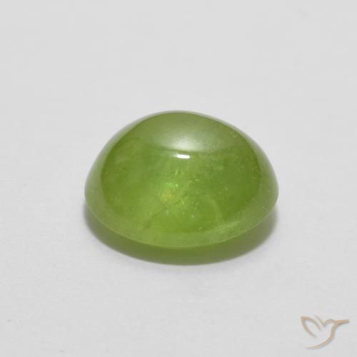 Sfene Verde medio naturale da 1.66 ct, Ovale, Traslucido