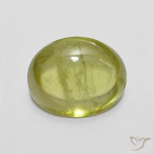 2.40ct Naturale Verde chiaro Sfene, Ovale, Trasparente