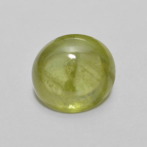 Sfene Verde foresta chiaro naturale da 1.72 ct, Taglio ovale, Trasparente