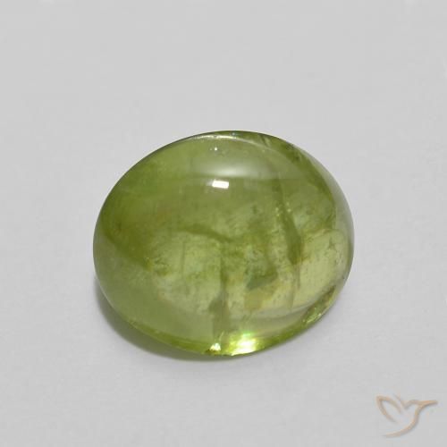 Sfene Verde medio naturale da 1.79 ct, Ovale, Trasparente