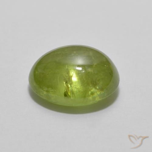 Sfene Verde medio naturale da 1.79 ct, Ovale, Trasparente