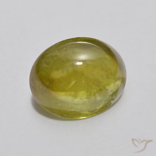 Sfene Verde medio naturale da 2.33 ct, Ovale, Trasparente