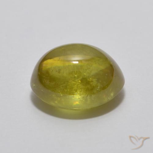Sfene Verde medio naturale da 2.33 ct, Ovale, Trasparente