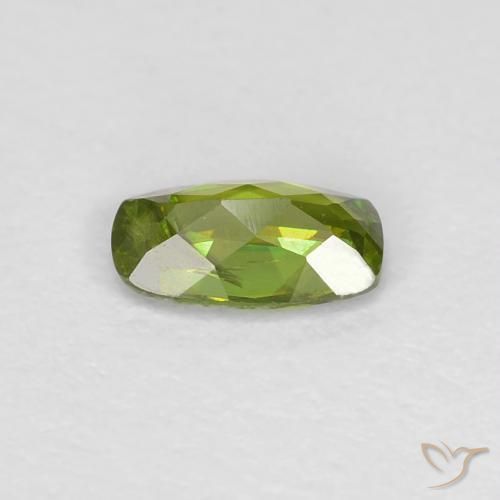Sfene Verde foresta naturale da 0.33 ct, Cuscino, VS