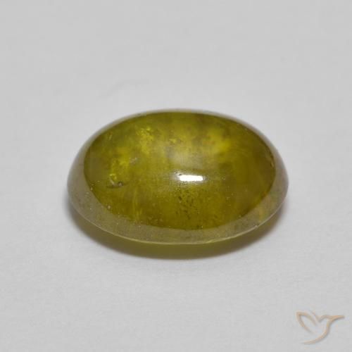 Sfene Verde medio naturale da 2.16 ct, Ovale, Trasparente