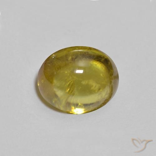 Sfene Giallo medio naturale da 1.69 ct, Ovale, Trasparente