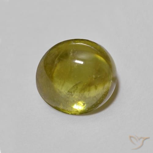 Sfene oro terroso naturale da 1.36 ct, Ovale, Trasparente