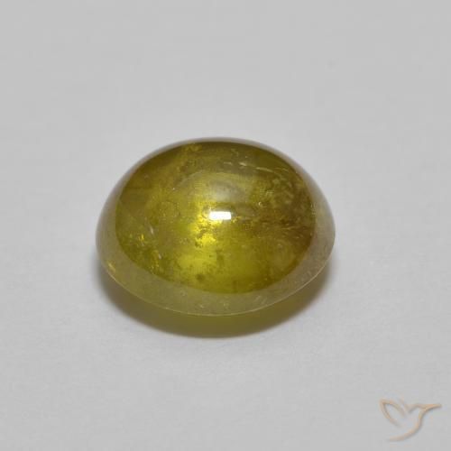 Sfene oro terroso naturale da 1.36 ct, Ovale, Trasparente