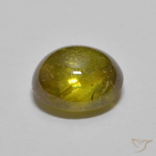 Sfene Marrone dorato intenso Deep naturale da 1.76 ct, Ovale, Trasparente