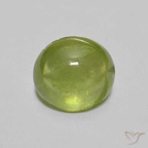 1.53ct Naturale Verde brillante Sfene, Ovale, Trasparente