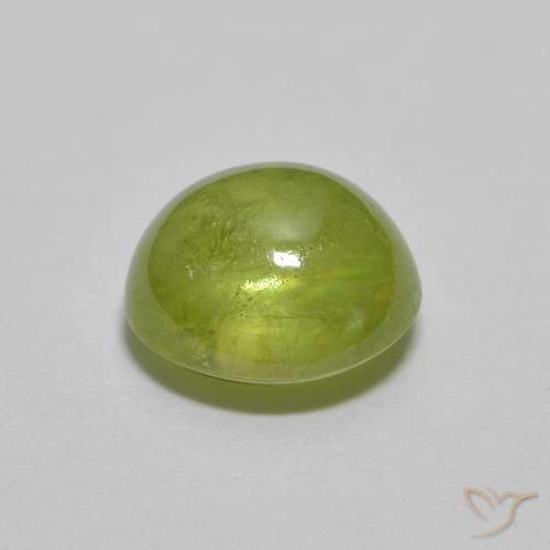 Sfene Verde brillante naturale da 1.53 ct, Ovale, Trasparente