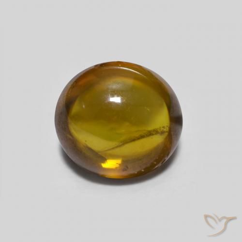 0.82ct Naturale Marrone caldo Sfene, Ovale, Trasparente