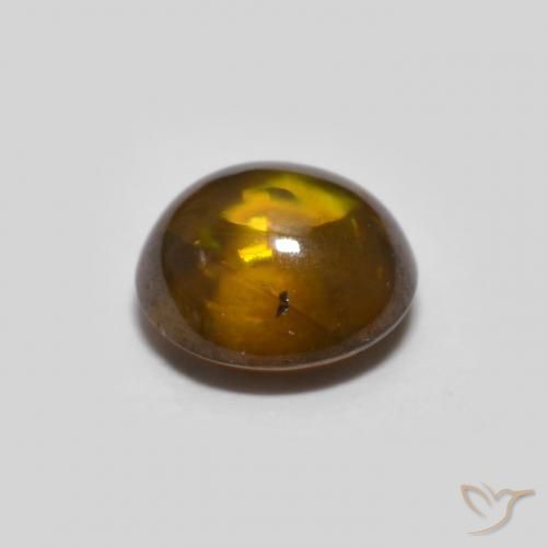 Sfene Marrone caldo naturale da 0.82 ct, Ovale, Trasparente