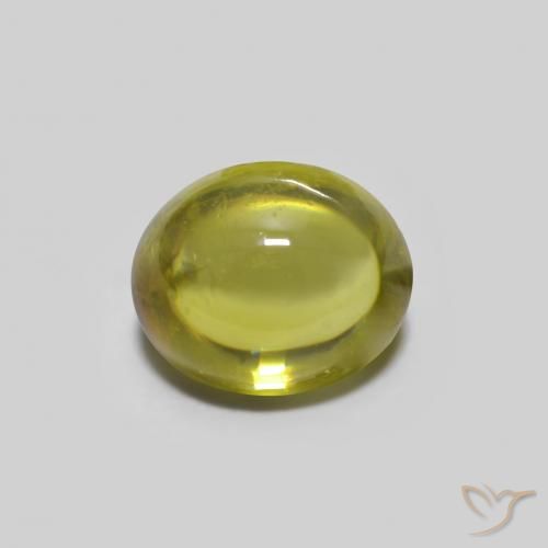 0.73ct Naturale Verde giallastro Sfene, Ovale, Trasparente