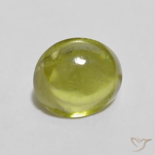 Sfene Caldo bosco verde naturale da 1.36 ct, Ovale, Trasparente