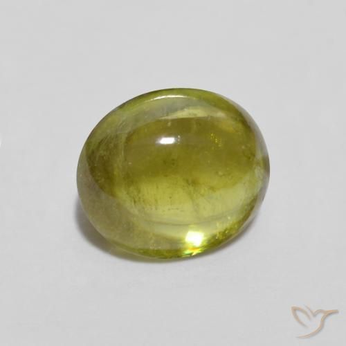 Sfene Verde medio naturale da 1.17 ct, Ovale, Trasparente