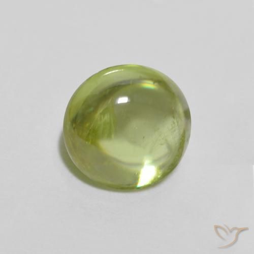 Sfene Verde chiaro e vivace naturale da 0.99 ct, Ovale, Trasparente