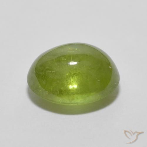 Sfene Verde chiaro e vivace naturale da 1.51 ct, Ovale, Trasparente