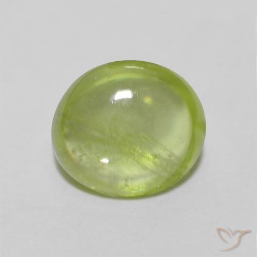 1.16ct Naturale Verde brillante Sfene, Ovale, Trasparente