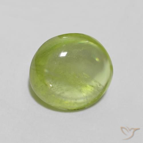 Sfene Verde brillante naturale da 1.16 ct, Ovale, Trasparente
