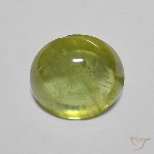 1.83ct Naturale Verde medio Sfene, Ovale, Trasparente