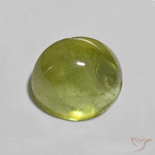Sfene Verde medio naturale da 1.83 ct, Ovale, Trasparente