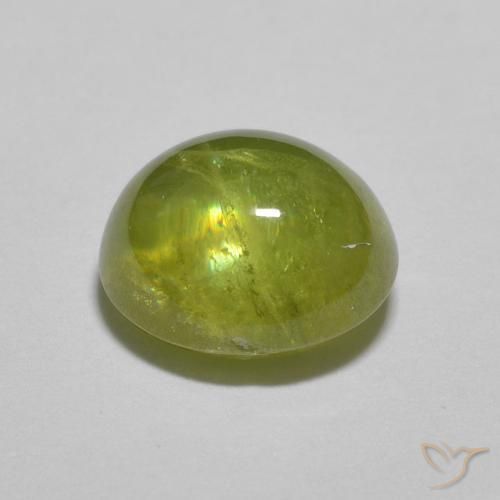 Sfene Verde medio naturale da 1.83 ct, Ovale, Trasparente
