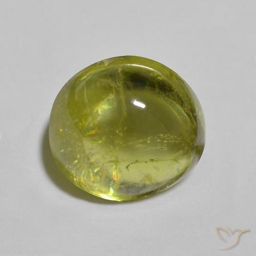Sfene Verde medio naturale da 2.65 ct, Ovale, Trasparente