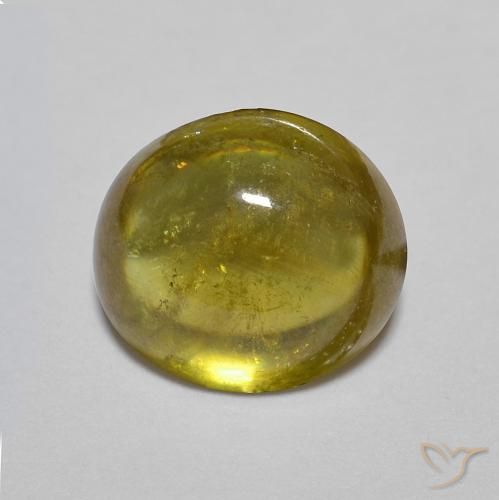 1.88ct Naturale oro terroso Sfene, Ovale, Trasparente