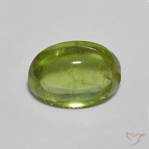 1.31ct Naturale Medium Dark-Green Sfene, Ovale, Trasparente