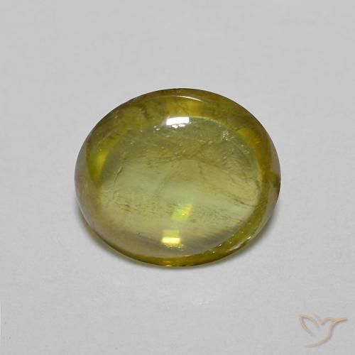 1.16ct Naturale Marrone dorato intenso Deep Sfene, Ovale, Trasparente