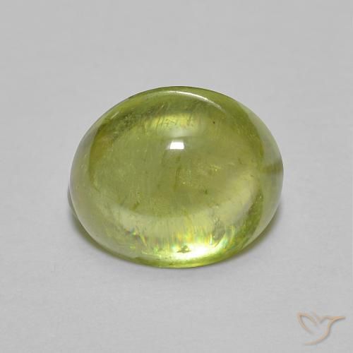 1.56ct Naturale Verde brillante Sfene, Ovale, Trasparente