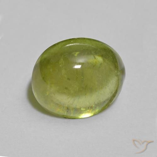 Sfene Verde brillante naturale da 1.56 ct, Ovale, Trasparente