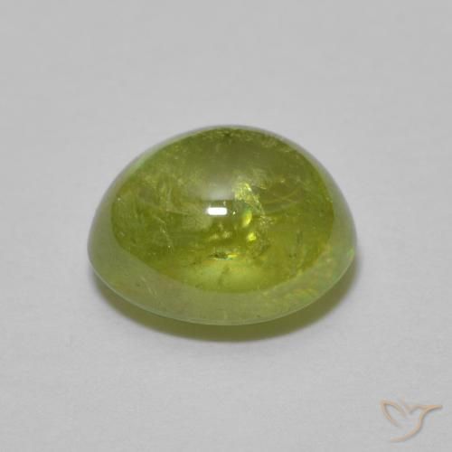 Sfene Verde brillante naturale da 1.56 ct, Ovale, Trasparente