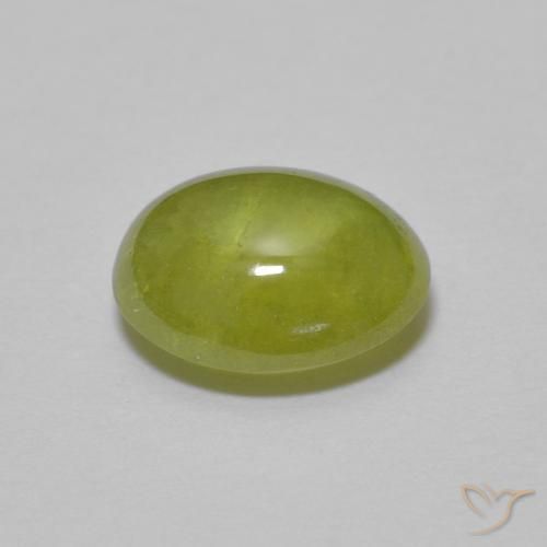 Sfene Verde oliva naturale da 2.03 ct, Ovale, Trasparente