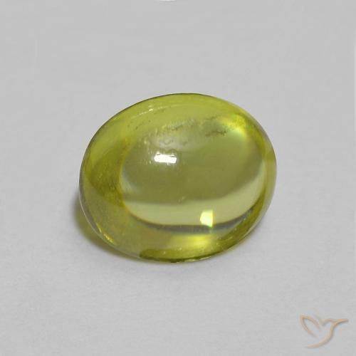 Sfene Caldo terroso verde naturale da 1.01 ct, Ovale, Trasparente