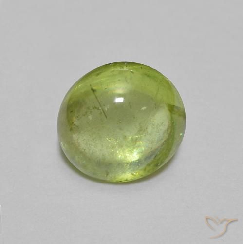 1.05ct Naturale Verde chiaro e vivace Sfene, Ovale, Trasparente