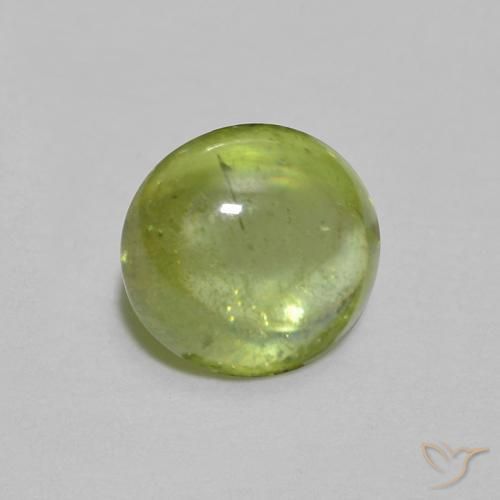 Sfene Verde chiaro e vivace naturale da 1.05 ct, Ovale, Trasparente
