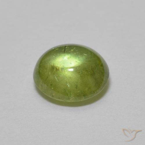 Sfene Verde chiaro e vivace naturale da 1.05 ct, Ovale, Trasparente