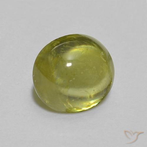Sfene Verde chiaro naturale da 0.83 ct, Ovale, Trasparente