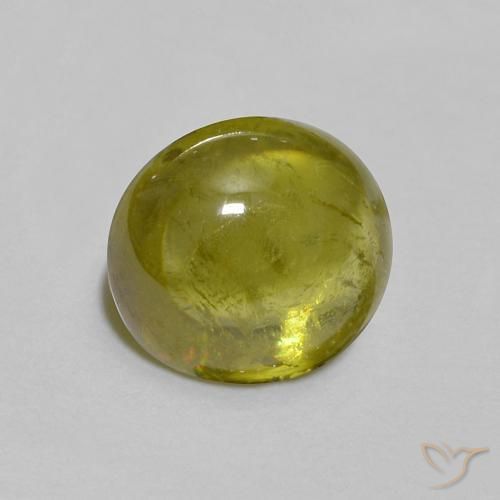 Sfene Verde medio naturale da 1.45 ct, Ovale, Trasparente