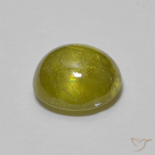 Sfene Verde medio naturale da 1.45 ct, Ovale, Trasparente