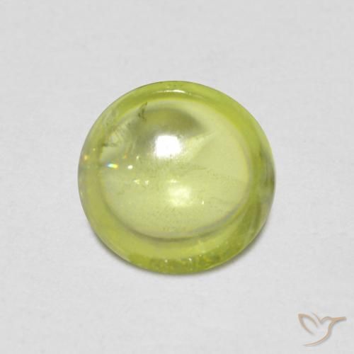 0.94ct Naturale Verde brillante Sfene, Ovale, Trasparente