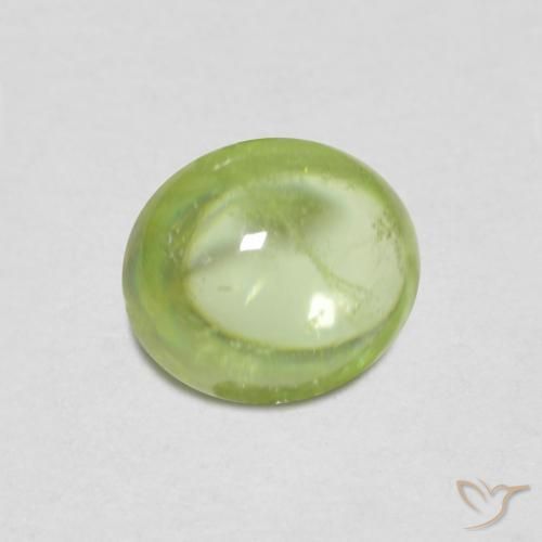 Sfene Verde chiaro e vivace naturale da 0.86 ct, Ovale, Trasparente