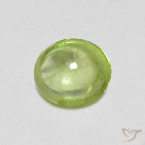 0.78ct Naturale Verde chiaro e vivace Sfene, Ovale, Trasparente