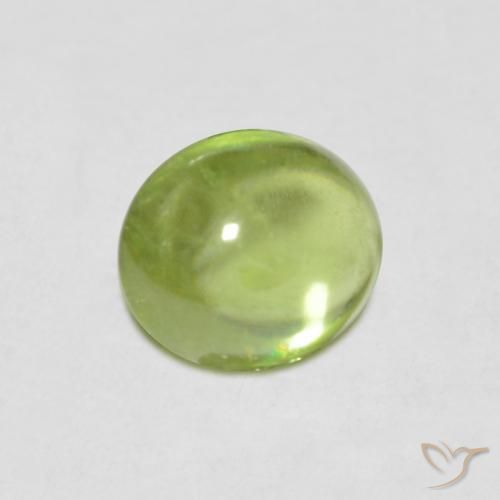 Sfene Verde chiaro e vivace naturale da 0.89 ct, Ovale, Trasparente
