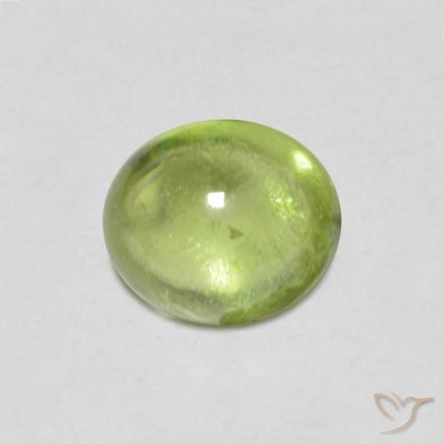 0.84ct Naturale Verde chiaro Sfene, Ovale, Trasparente