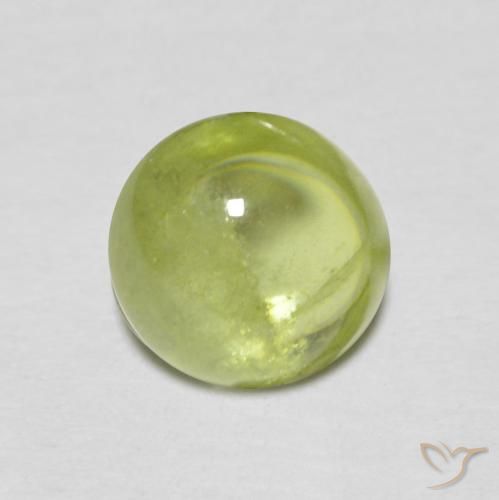 1.29ct Naturale Verde oliva Sfene, Ovale, Trasparente